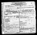 North Carolina, Death Certificates, 1909-1976