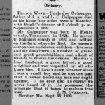 Obituary for Joe Culpepper