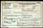 Order for headstone - shows he recieved Purple Heart in service