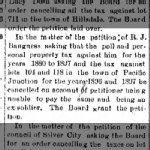 R J Bauguess - Request for Relief of Taxes