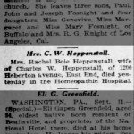 Rachel Bole Heppenstall - Notice of Death