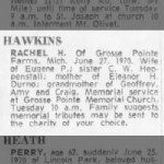 Rachel Heppenstall Hawkins Obituary