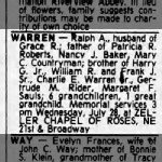 Ralph A Warren Obituary