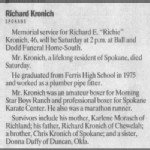 Richard E 'Richie' Kronich Obituary