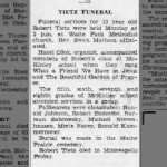 Robert David Tietz Funeral Notice