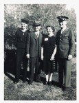 Sander Brothers in Uniform Harding-   Harry B Sr- Viola J- Harry B Jr