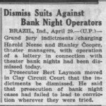 Stanley Erwin Cooper - Suit Dismissed
