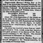 Swepson Whitehead - Congressional Election