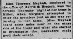 Theresa A Mayhak  - Foils Burglars