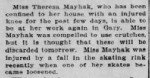 Theresa A Mayhak - Skating Accident