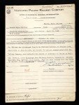 U.S., Northern Pacific Railway Company Personnel Files, 1890-1963