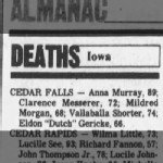 Vallaballa Marjorie Bartholomew Shorter Obit
