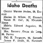 Vance M Hall Death Notice