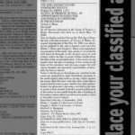 Vernice Juanita Small Blum Probate Notice