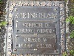 Vernon D Stringham and Grace () headstone