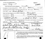 Washington, Marriage Records, 1854-2013