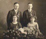 Wedding Portrait - Grace Christen and Theodore Lemke - 20 Nov 1923