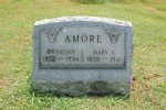 William Henry Amore & Mary Angeline Werts Headstone