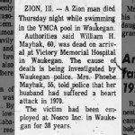 William Herbert Mayhak Heart Attack While Swimming