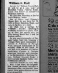 William Norris Hall Obituary