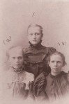 sisters Margaret Elizabeth Devane (1), sisters Fanny (2) and Eunice (3)
