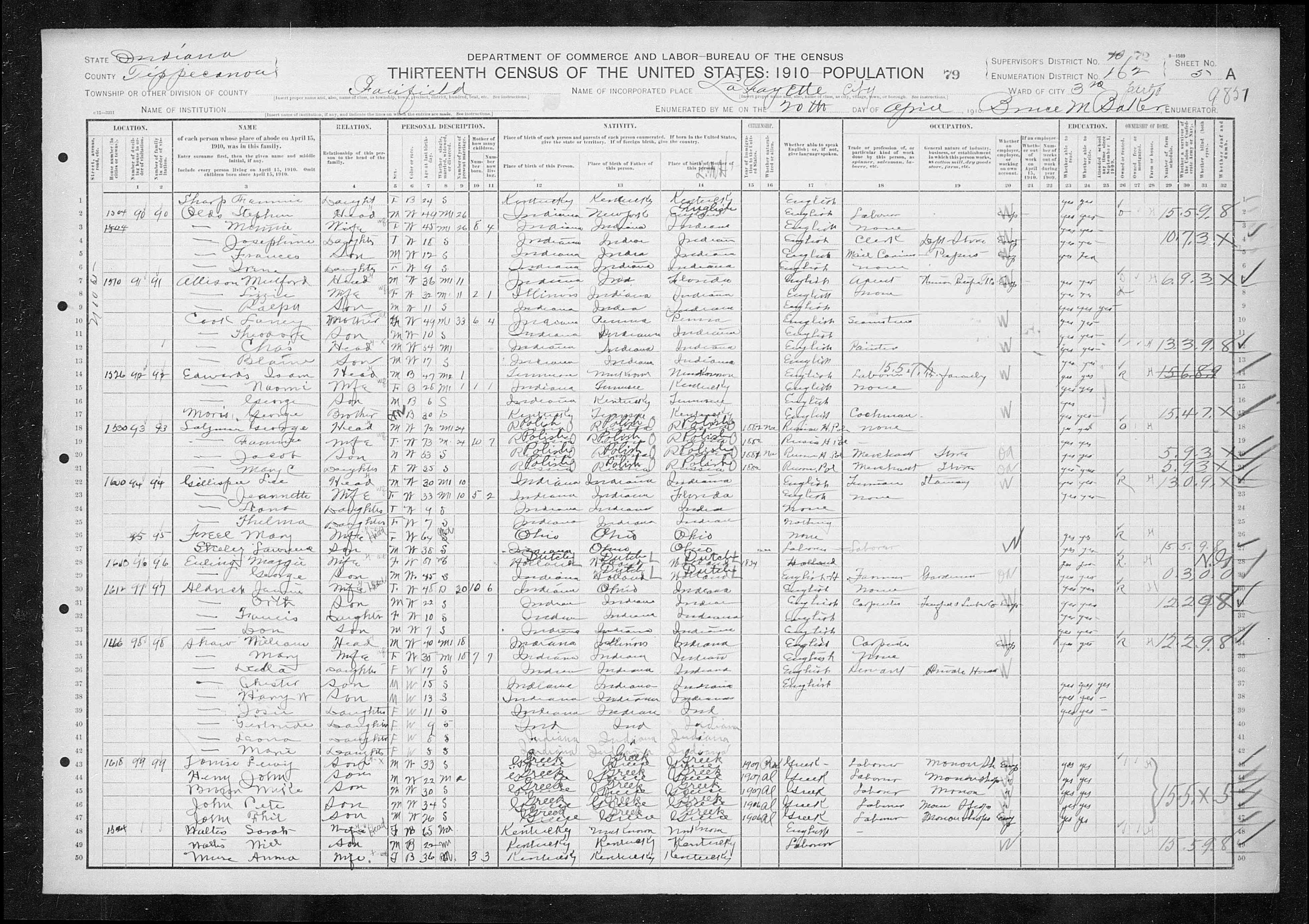 1910 United States Federal Census