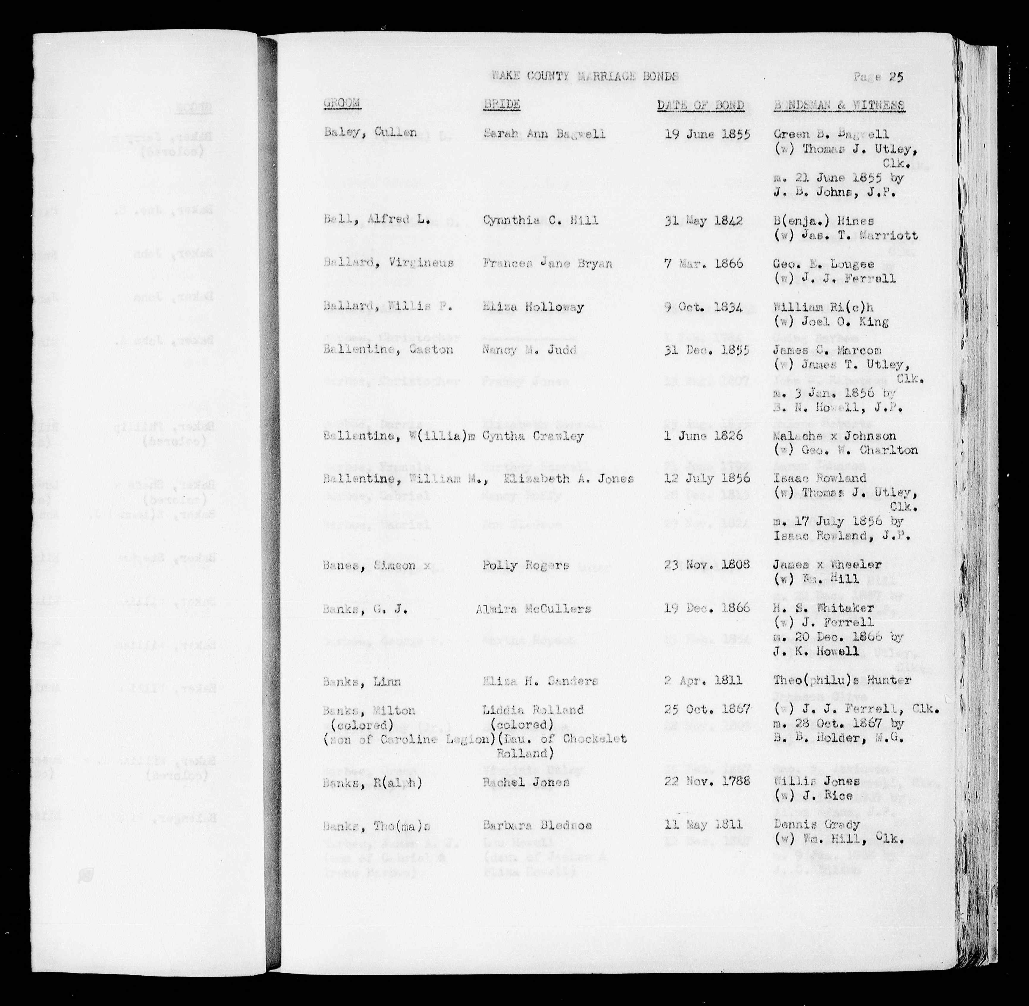 North Carolina, Marriage Records, 1741-2011