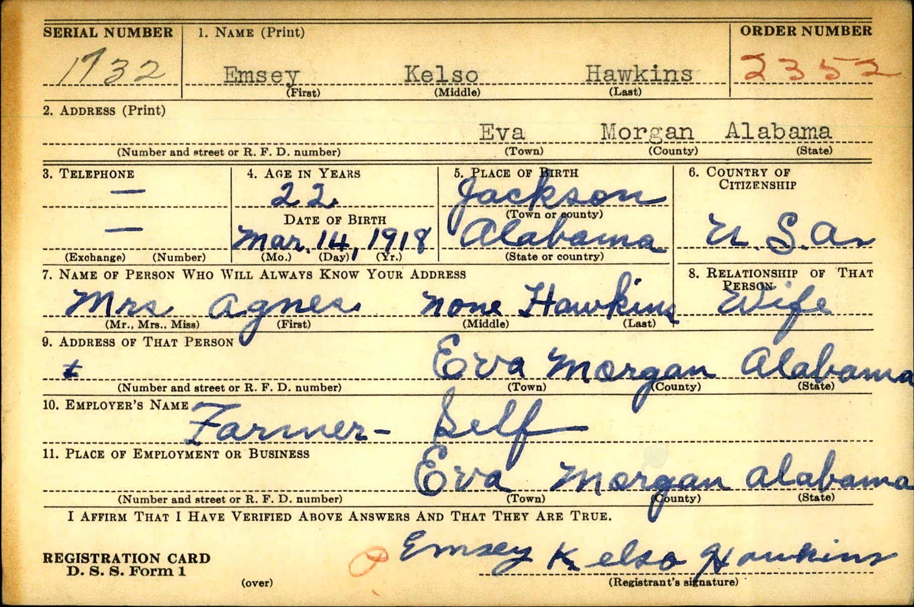 U.S. WWII Draft Cards Young Men, 1940-1947