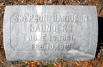 Swepson Harrison Saunders  Swepson Harrison Saunders