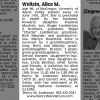 Alice M Hansen Carlson Lambertus Weltzin Obit