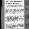 Anna May Hinson Major Obituary