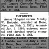 Annie Laura Van Sickle Holquist Divorce Filing