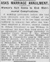 Annulment Sought - Dessie Eskew Overstreet