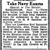 Article re: Trudo Daniel Newton Navy Exams