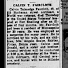 Calvin Faircloth Obit