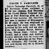 Calvin Talmadge Faircloth Obituary