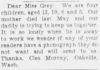 Cleo Murray - Request for Phonograph