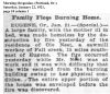 Family Flees Burning Home