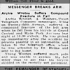 Frank Archie Wooten - Fractured Arm in Bike Accident