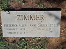 Fredrick Allen Zimmer grave