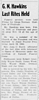Glenn Norman Hawkins Obituary