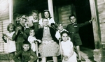 Great Grandma Prather with her grandchildren