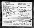 Indiana, Birth Certificates, 1907-1940