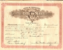 Joseph Welters and Rosie Streit wedding certificate Joseph Welters and Rosie Streit wedding certificate