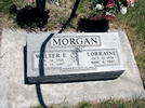 Lorraine F Lunders-Walter E Morgan headstone