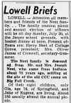 Lowell Briefs: Neet Family Reunion