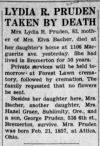 Lydia R Pruden obituary