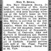 Mary Elizabeth Bright Brown Obituary