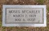 Moses McCarley Gravestone Moses McCarley Gravestone