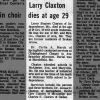 Newspapers.com - Broken Arrow Ledger - 26 Oct 1972 - 17 Obituary - Larry Claxton